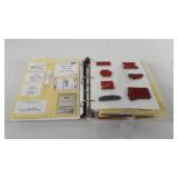 Art supplies, binder of stamps