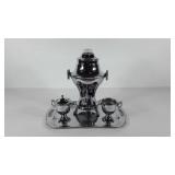 United Metals, chromed coffee service