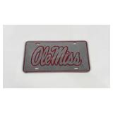 Ole Miss heavy aluminum tag, 12x6
