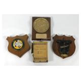 Navy plaques and 1944 Brassey