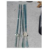 Six 5ft lightweight steel Gardner