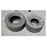 Two Tires, both Carisle Turf Saver Mower Tires,