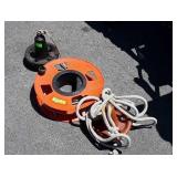 Two Small Vessel Boat Anchors with rope spool