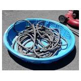 Rubber Water Hose with Fire type nozzle and kiddy