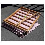 Stair safety gate, plus 8 Foam interlocking floor