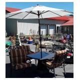 Nice 6pc Outdoor Furniture Table Set, 44" Table