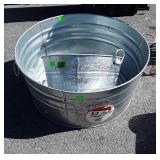 Two galvanized wash tubs, like new condition, 18