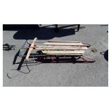 Older Flexible Flyer snow sled, seller code MP