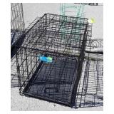 Folding double door Pet crate, medium size,