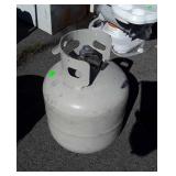 Propane tank while not full it has a good amount