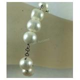 7.25in Sterling freshwater pearl bracelet
