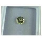 Lemon quartz 1.78ct round 8.5mm gem