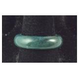 Size 9 moss agate 13.5ct band ring