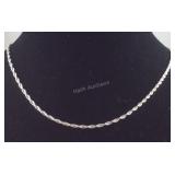 24" Length Sterling Silver Necklace 7.9 grams,