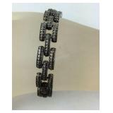 Vintage Sterling Silver Bracelet With Marcasites