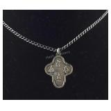 Religious Pendant And Necklace  8.9 grams, size