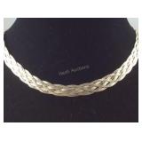 Sterling Silver Choker Style 4 Strand  Necklace