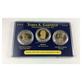 James A Garfield Presidential Coin Set