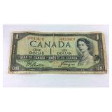 Canada One Dollar Bill