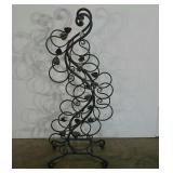 Wirework wine rack, holds 12 bottles, 42" tall