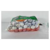 Golf balls, 120 used practice balls, includes Top