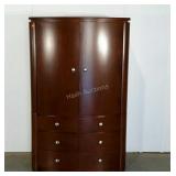 Multi-purpose cherry wood armoire, could be used