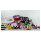Bakeware, includes dollies, cookie cutters,
