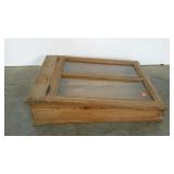 Counter top display, 25" x 32", glass pane