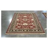 Area rug, burgundy and black, 5