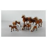 Toys, nine horses, three include saddles