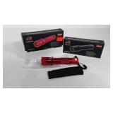 Two KTS flashlight with stun guns, new in box