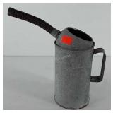 Galvanized oil can, 2 qt