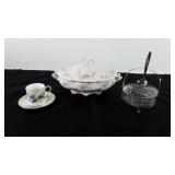 Mixed group, includes porcelain covered dish