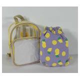 Small beach backpack and totebag, new in