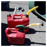 Two Gas Containers, 1 & 2 gallon sizes