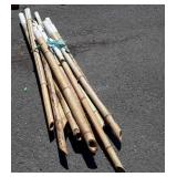 19 Bamboo Sticks, 36" long about 1" to 1 3/4"