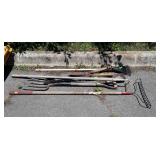 Long handle tools lot, used condition, 6pcs.