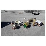 11 Bird Feeders, of various styles, used yet