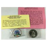 Two Kennedy halves, 2001 state and 2000