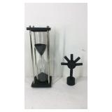 Decor, shungite hourglass 8in and shungite happy