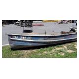 Aluminum Row Boat, 3 Seater, 11ft long, 50" wide