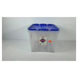 Akro Mills 12 gallon tote with interlocking lid,