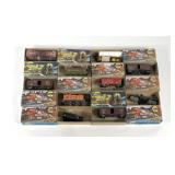 Model trains, HO scale, ten boxes, condition as