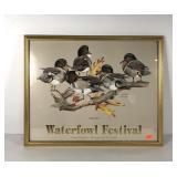 Waterfowl Festival poster, artist signed, 30x24