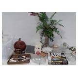 Home decor, large everlasting plant, ceramic