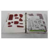 Art supplies, binder of stamps