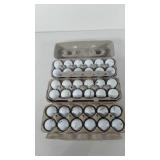 Golf balls, three dozen used golf balls, includes