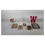 Home decor, Love clock, picture frames, 14" poly