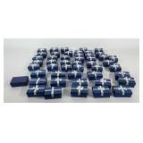 Group of 48 jewelry gift boxes, 3.5" × 2.5" and