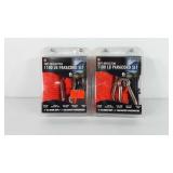 Hiking/camping, two 30ft reflective paracord tie